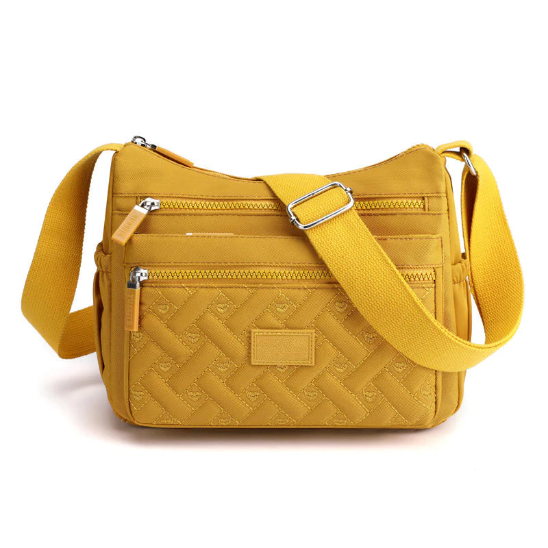 Clara Let Schultertasche mit Verstellbarem Riemen und Reißverschlussfächern