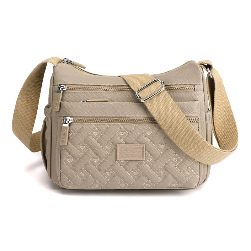 Clara Let Schultertasche mit Verstellbarem Riemen und Reißverschlussfächern