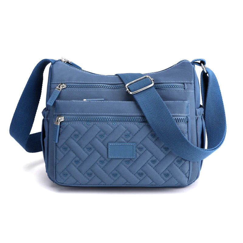 Clara Let Schultertasche mit Verstellbarem Riemen und Reißverschlussfächern