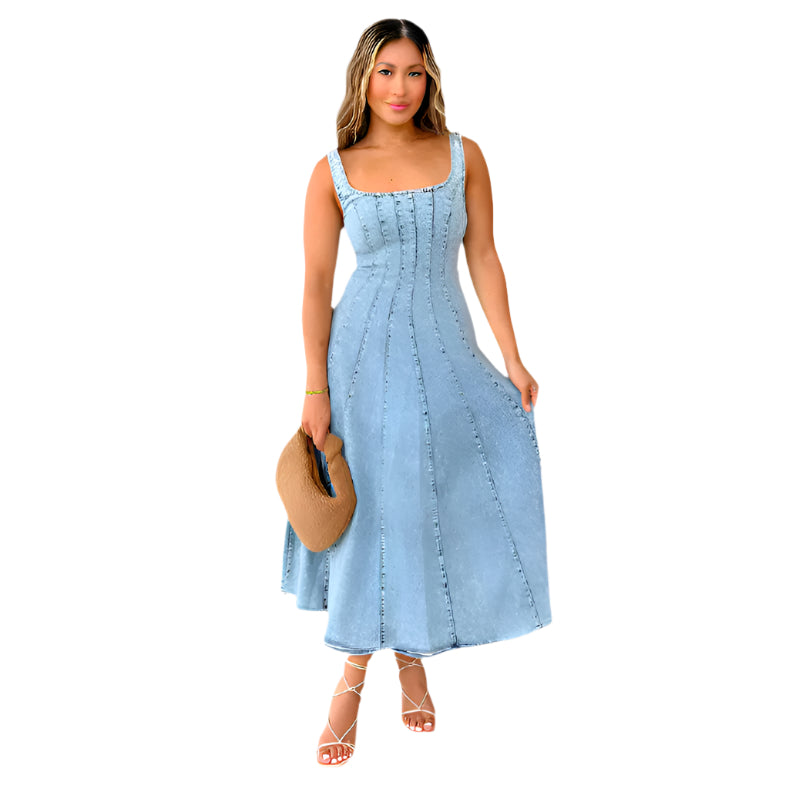 Modastra Midi-Kleid – Modern minimalistisches Kleid