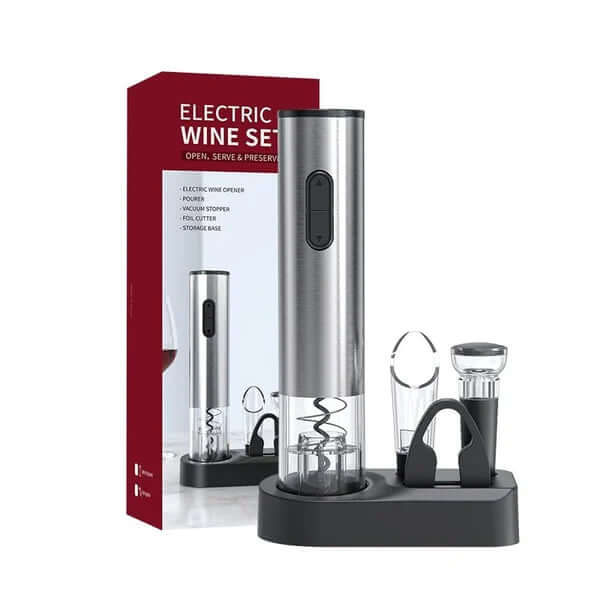 VinoLift Elektrisches Weinöffnerset – Müheloses Korkenziehen