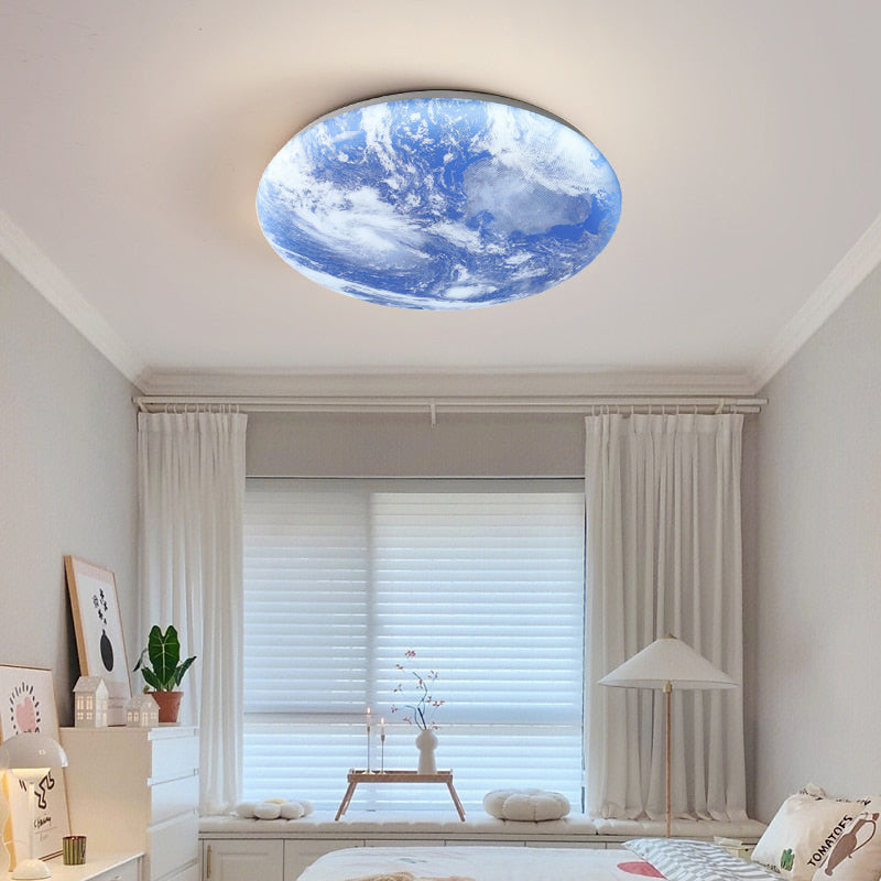 TerraGlow - Erden-inspiriertes zirkuläres Deckenlicht