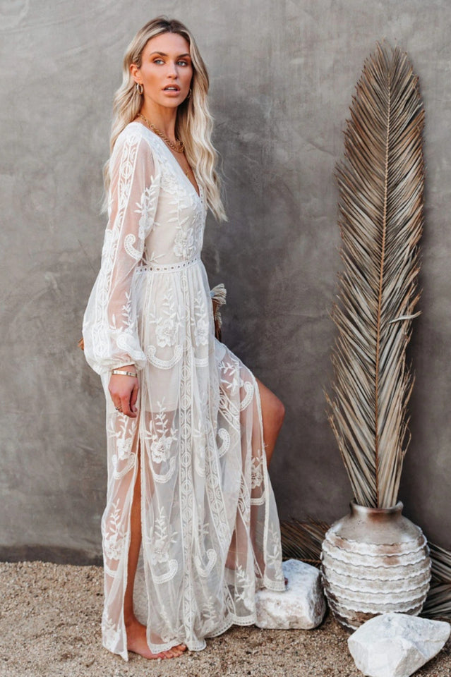 BohoLuxe Lange Bohemekleid