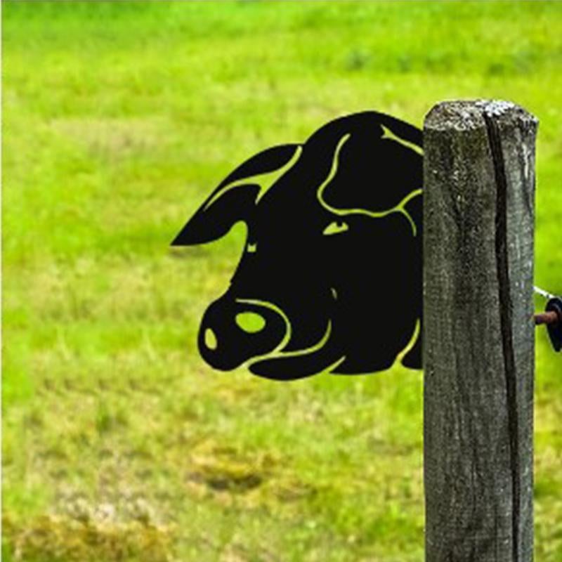 WildPost - Metall-Dyresilhuet-Zaunspitzen