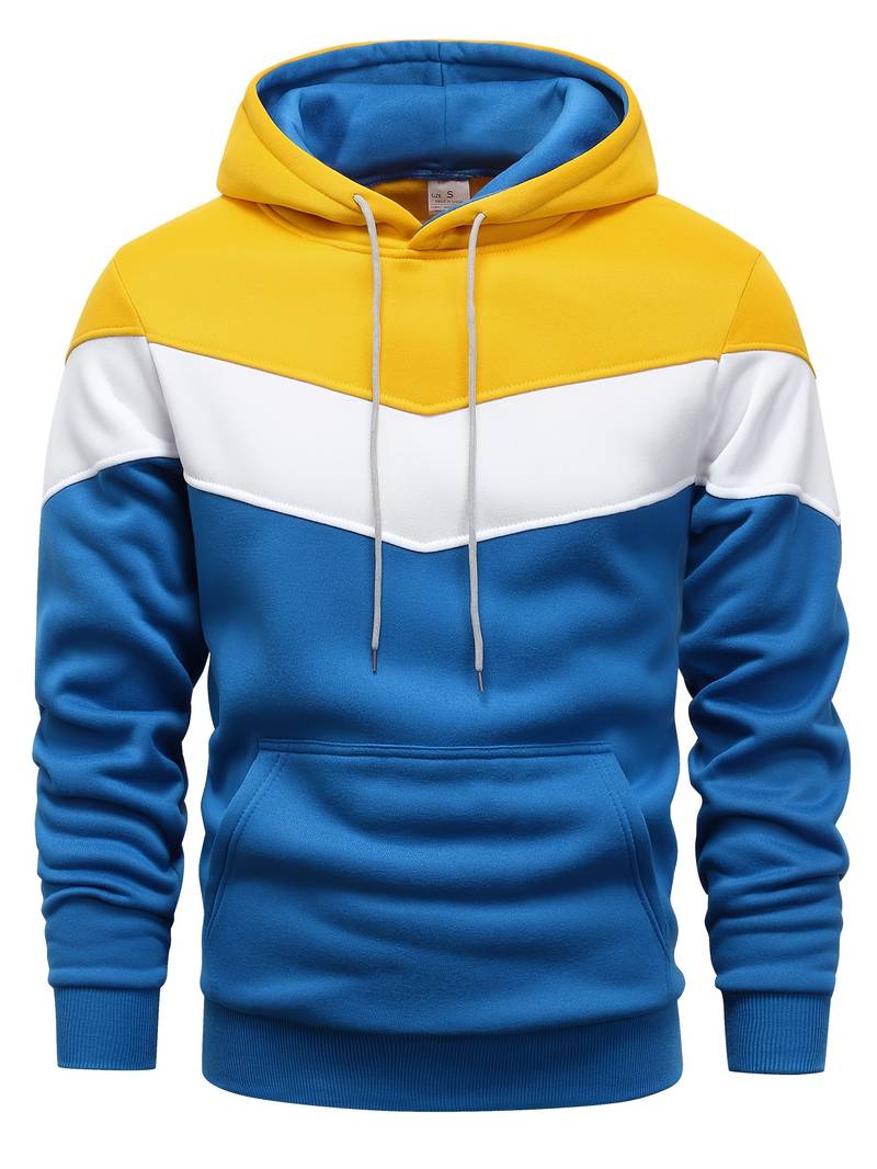 Oscar - Lässiger Langarm-Hoodie mit Kordelzug und Taschen