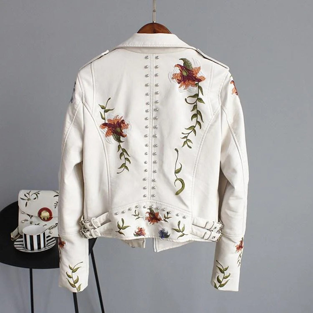 Ellinor Elegante Blumenjacke mit Langen Ärmeln