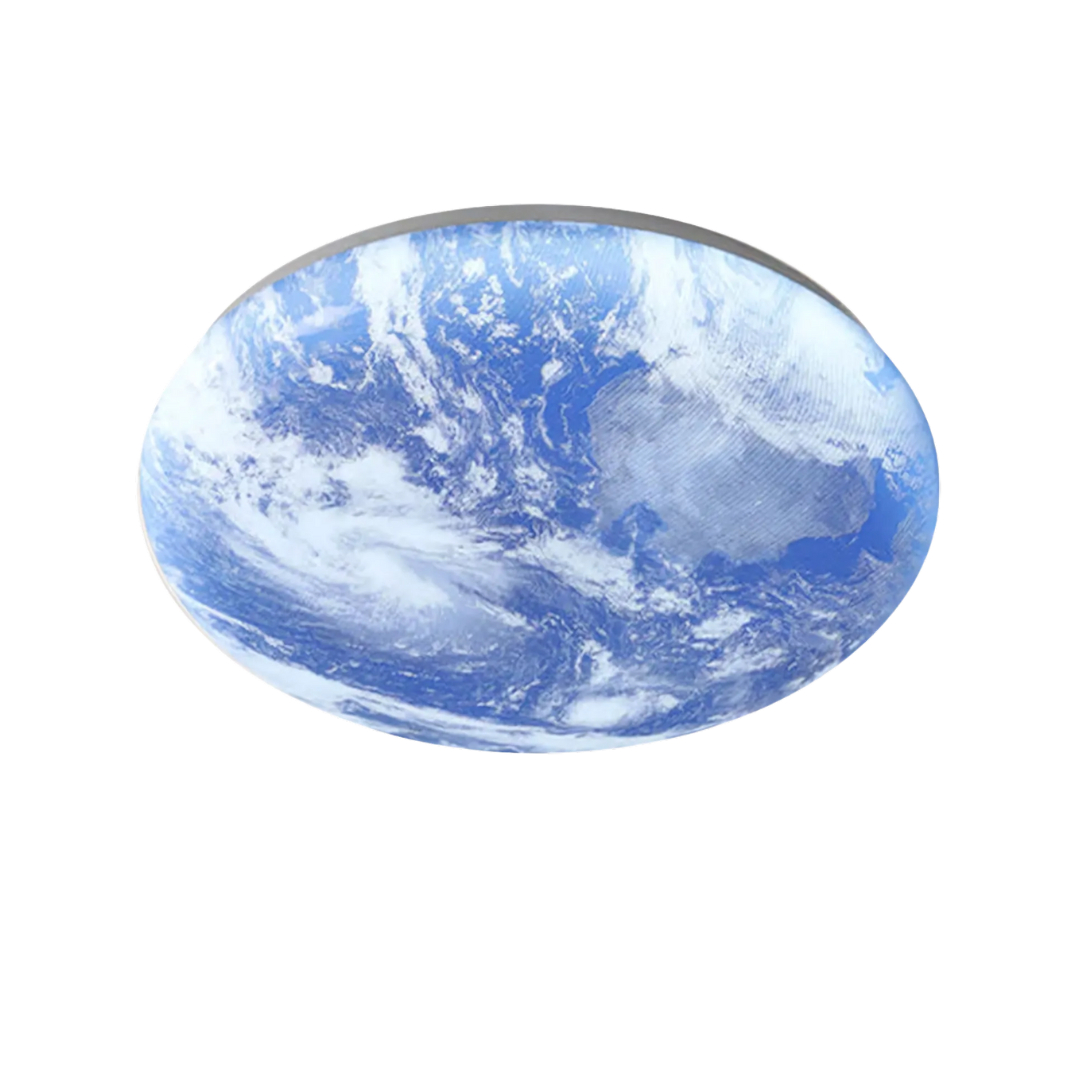 TerraGlow - Erden-inspiriertes zirkuläres Deckenlicht