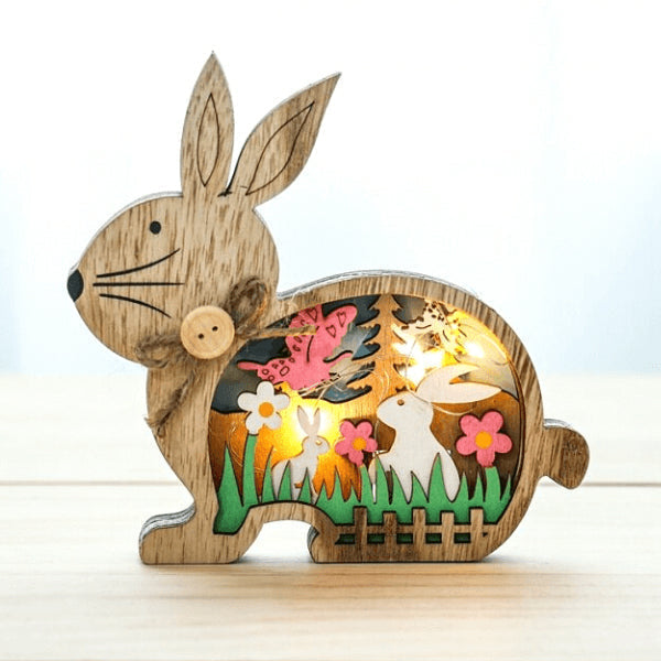 FestiveDecor - Ostern LED Holz Dekorationskollektion