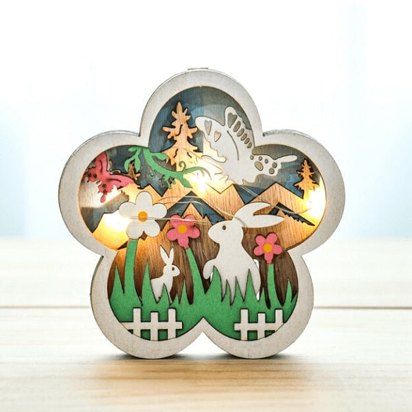 FestiveDecor - Ostern LED Holz Dekorationskollektion
