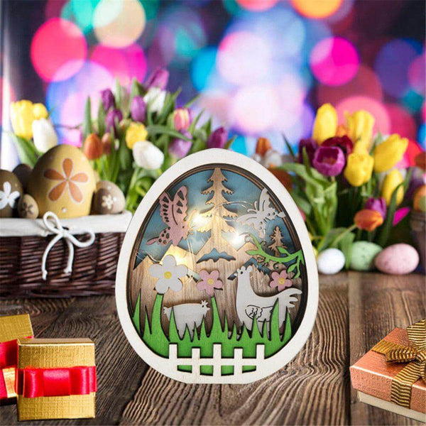 FestiveDecor - Ostern LED Holz Dekorationskollektion