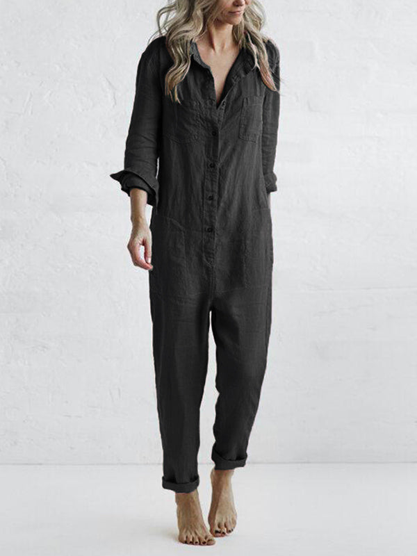 Sidney Langärmeliger Jumpsuit