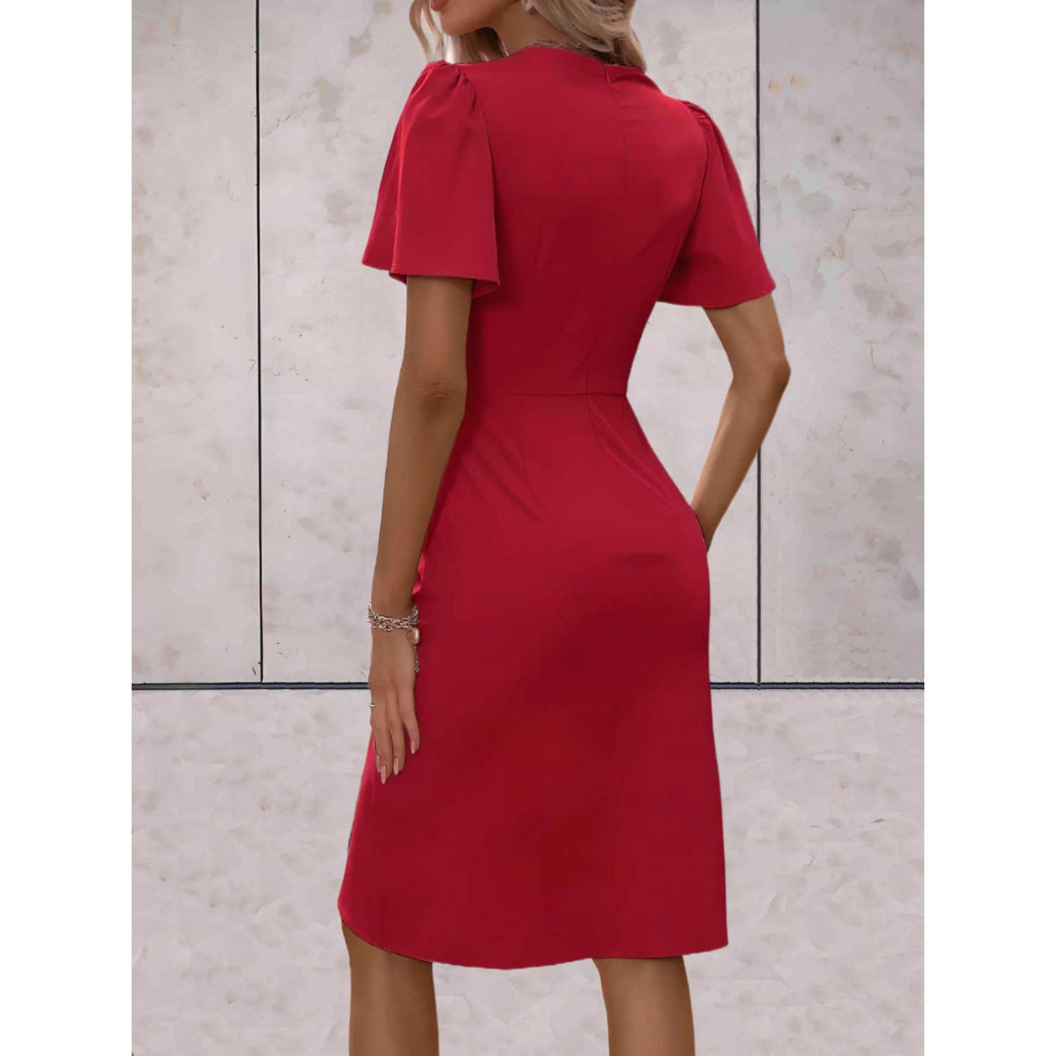 Laura – Sommerchic Drapierter Kleid