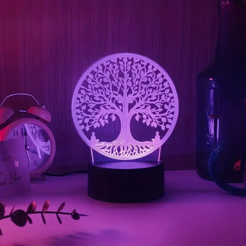 DreamGlow - 3D-LED-Lampe zur stilvollen Beleuchtung im Schlafzimmer