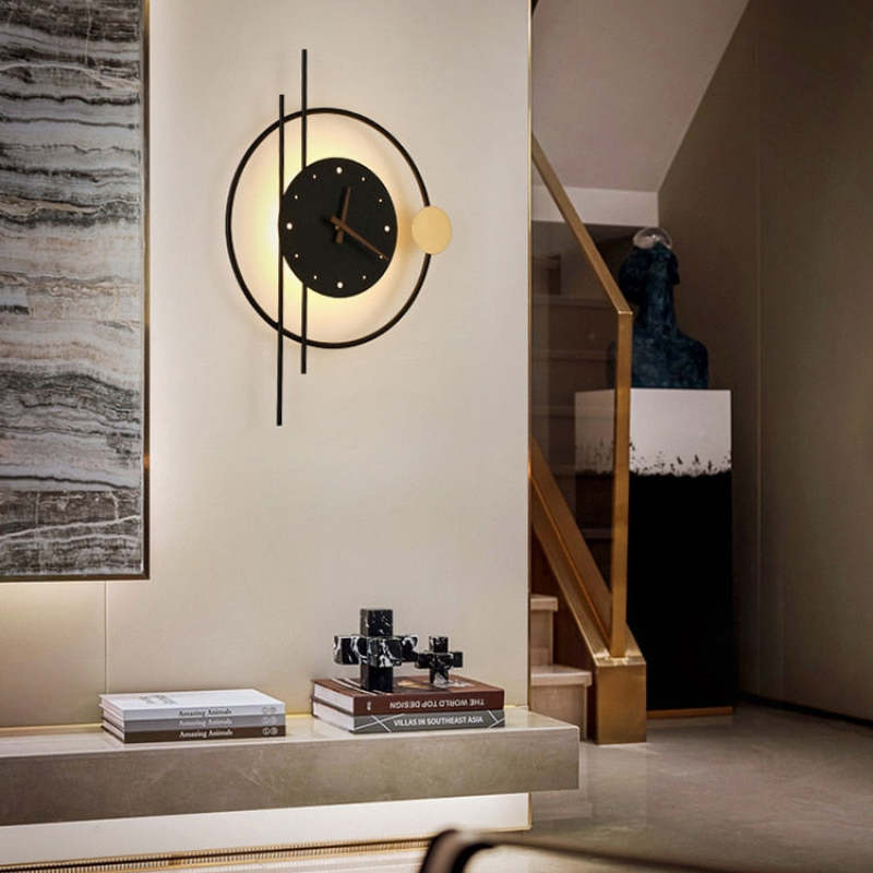 GlowTime Modernes LED-Wanduhr