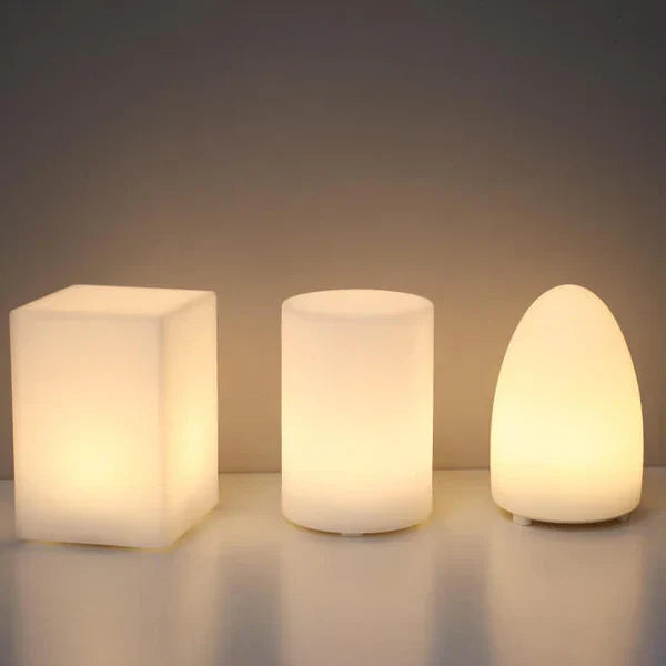 GeoLys LED Tischlampe – Geometrisches Design mit Fernbedienung