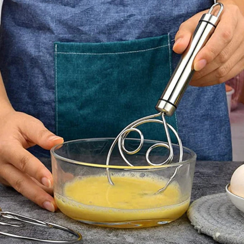 BakeCraft – Professionelles dänisches Teigschneebesen für müheloses Mischen