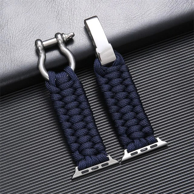 FlexiWrist Paracord Armband für Apple Watch - Robustes & verstellbares Band