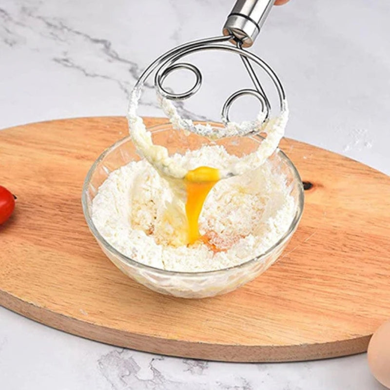 BakeCraft – Professionelles dänisches Teigschneebesen für müheloses Mischen
