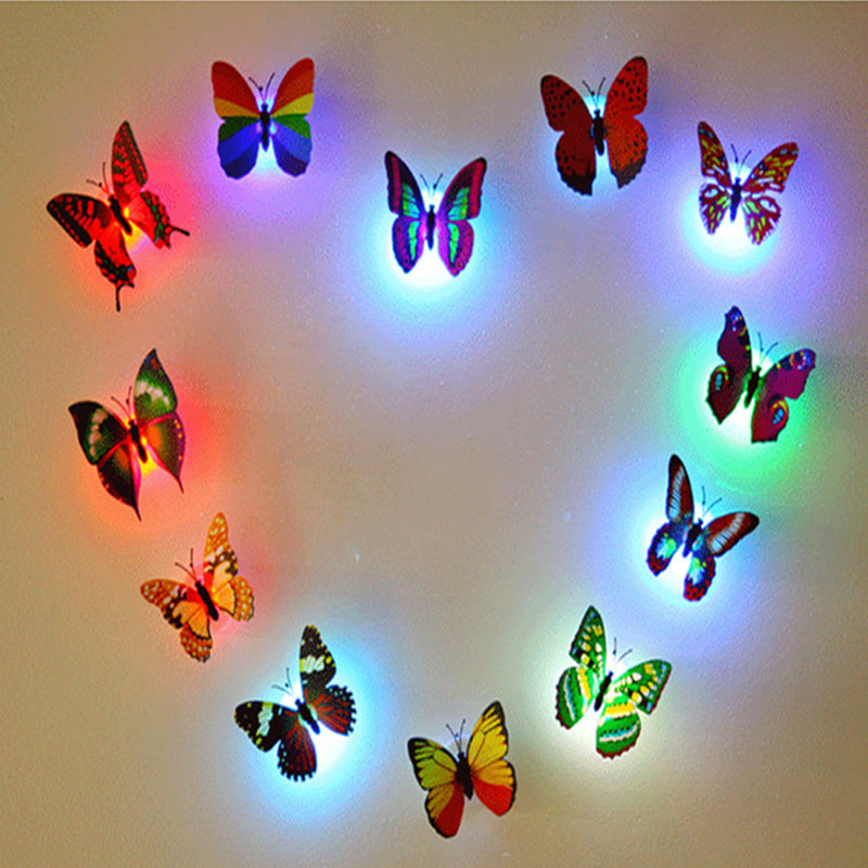 LumiWings - 3D bunte LED Schmetterlings Nachtlichter