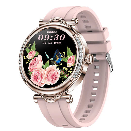 GlamTime - Luxuriöse multifunktionale runde Smartwatch