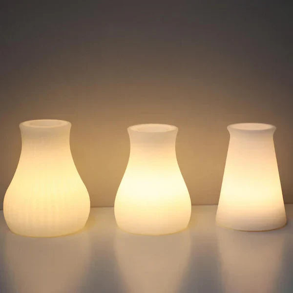 GeoLys LED Tischlampe – Geometrisches Design mit Fernbedienung