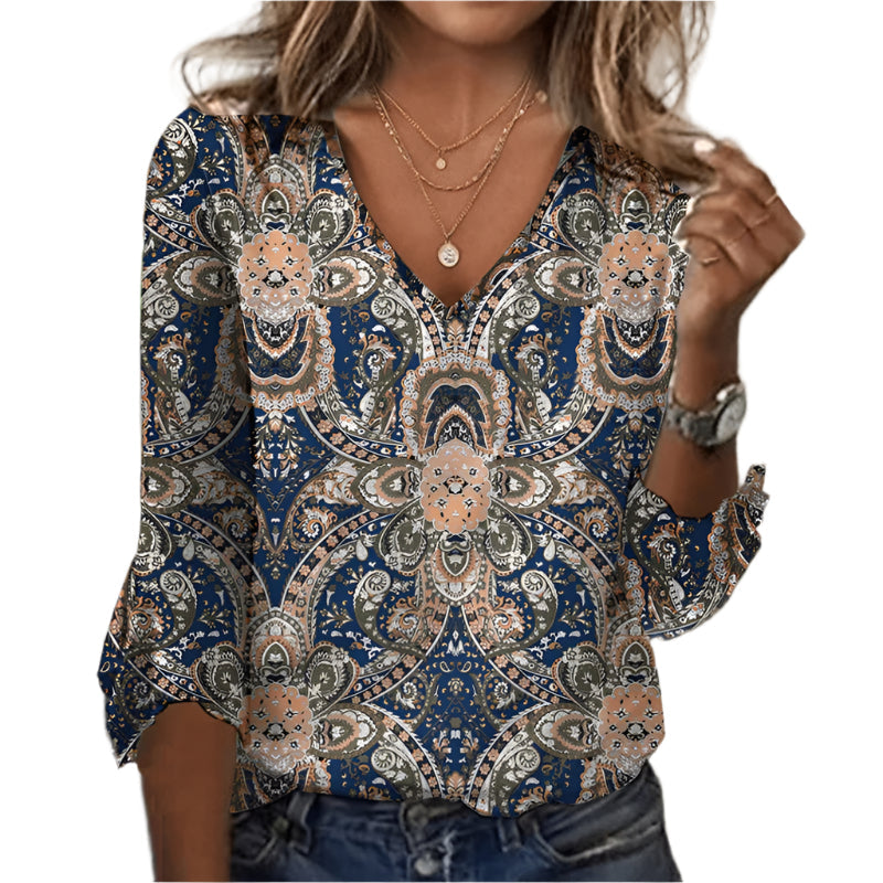 Kodaline - Bluse mit Print und Boho-Eleganz