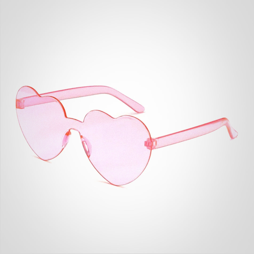 Liva Herzförmige Sonnenbrille mit Farbverlauf und UV400 Schutz