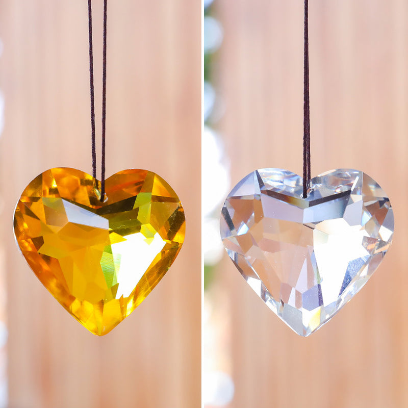 GlimmerHeart Eleganter Herzförmiger Sonnenfänger – Verzaubernde Lichteffekte für Ihr Zuhause
