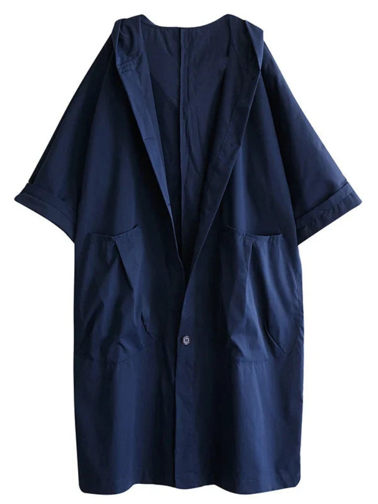 Sofie Let Trenchcoat mit Kapuze und Knopfschluss für Damen