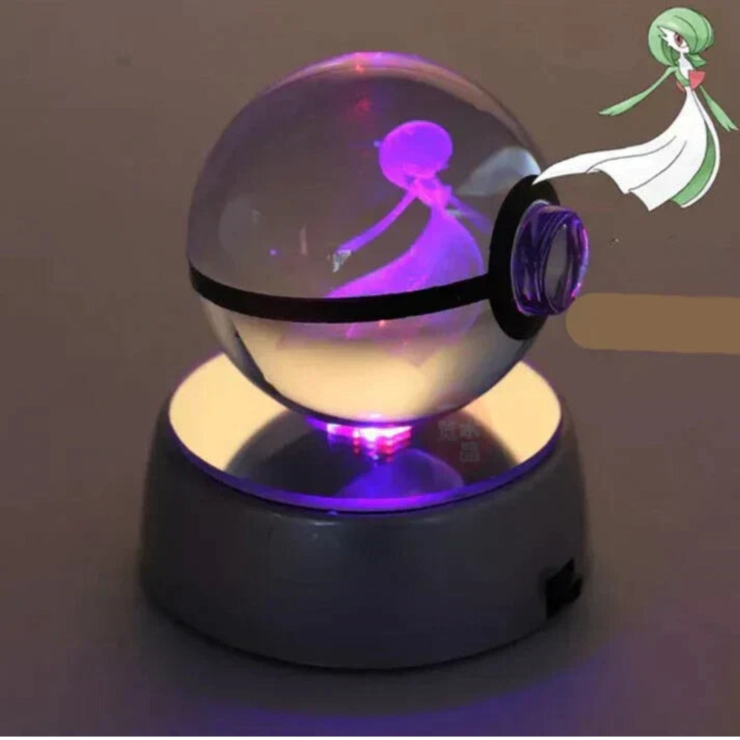 PokéGlow - Kristallkugel Ikonische Pokémon Figuren LED Lampe