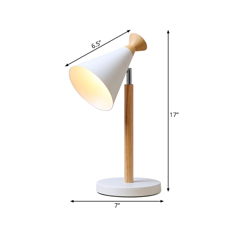 NordicGlow – Moderne Rustikale Lampe mit Kegeldesign