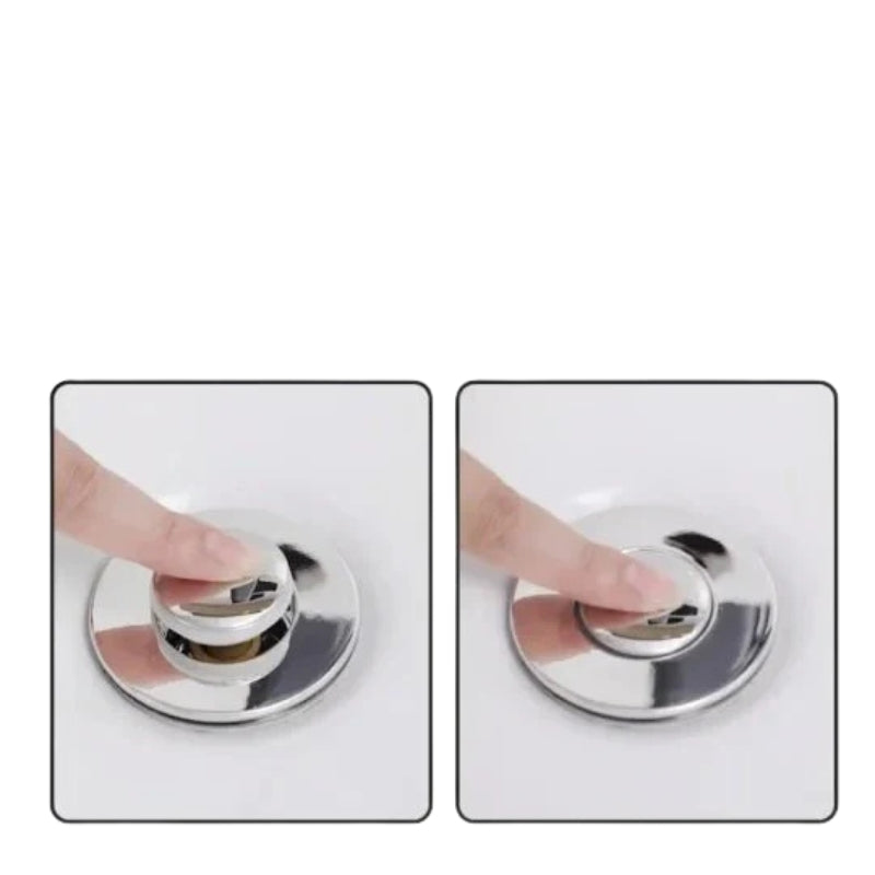 KlarStrøm Filterstopfen mit Haarsieb für Abfluss in Küche und Bad