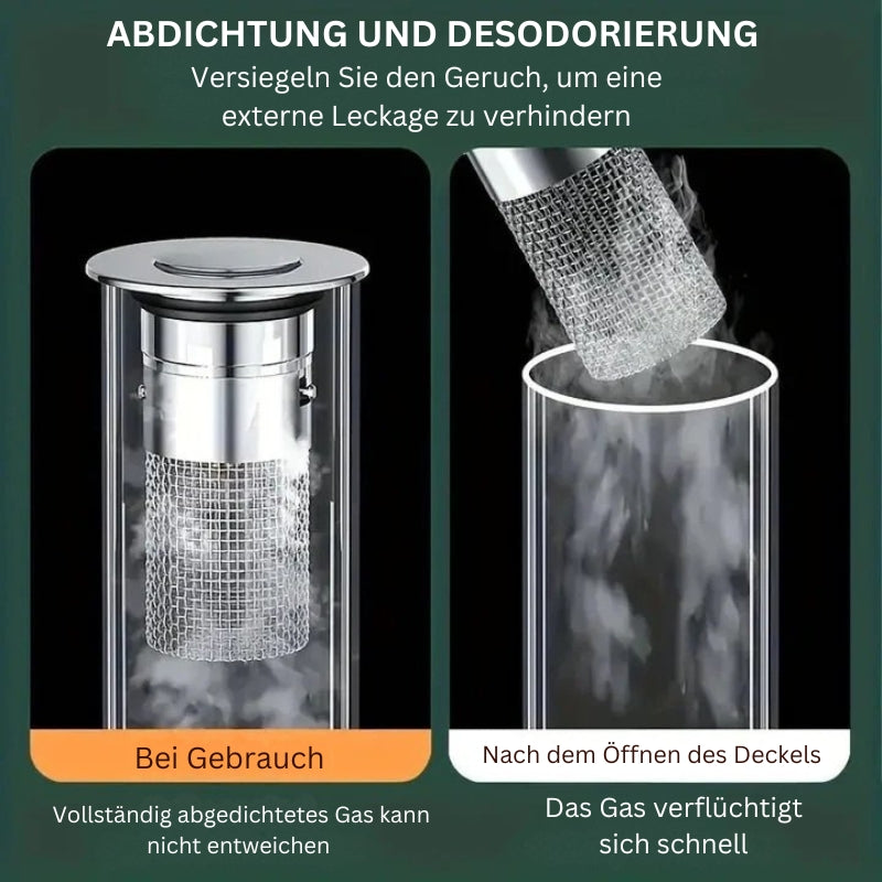 KlarStrøm Filterstopfen mit Haarsieb für Abfluss in Küche und Bad