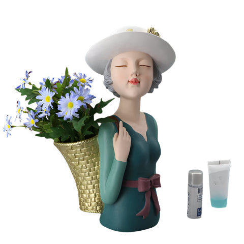 EnchantaPot Leichtgewicht Resin Pflanzkasten – Charmantes Design