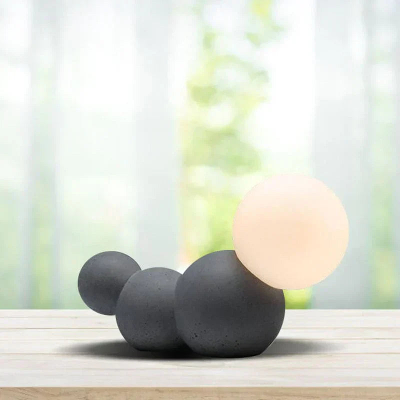 OrbLume - Künstlerische sphärische Tischlampe