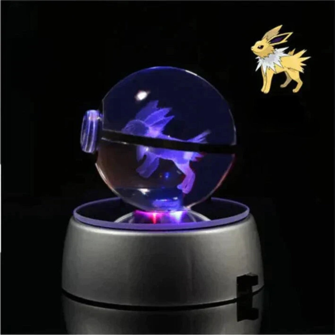 PokéGlow - Kristallkugel Ikonische Pokémon Figuren LED Lampe