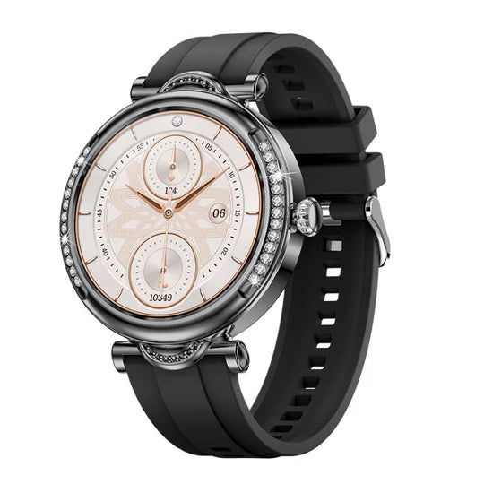 GlamTime - Luxuriöse multifunktionale runde Smartwatch