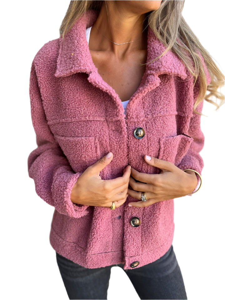 Marlene elegante Jacke mit einzigartigem umgekehrtem Kragen-Design