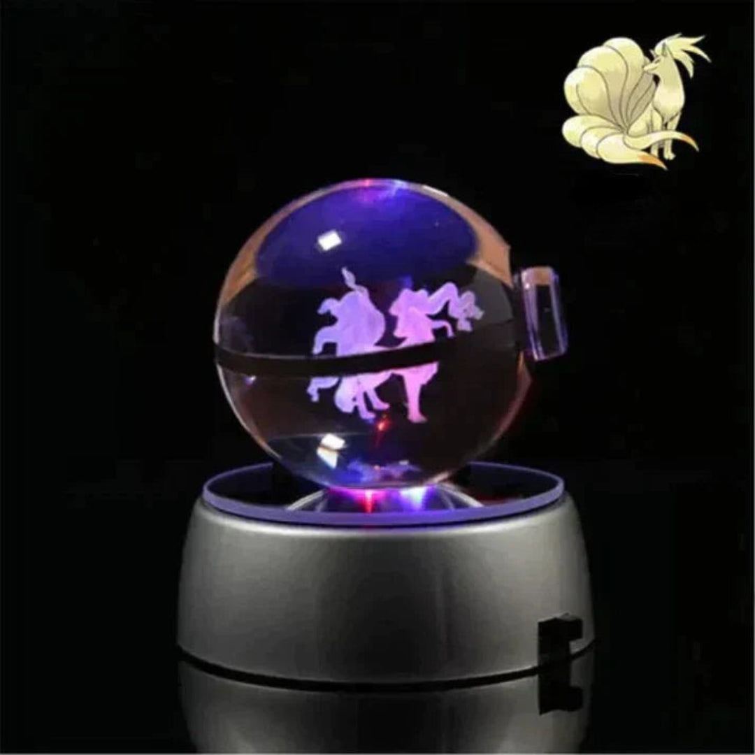 PokéGlow - Kristallkugel Ikonische Pokémon Figuren LED Lampe
