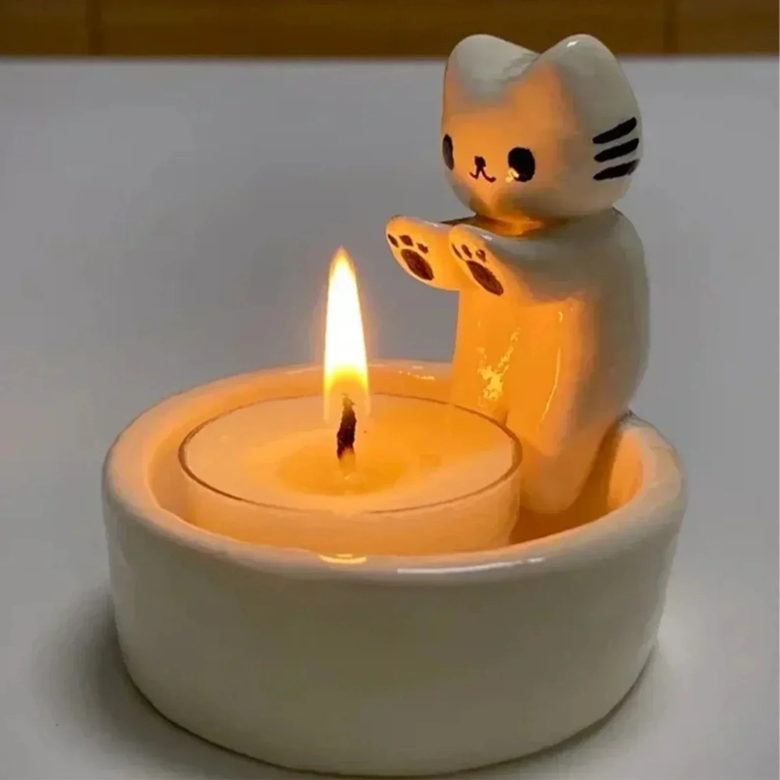 LumoPaws Teelichthalter – Charmantes Katzendesign für Gemütlichkeit & Stimmung