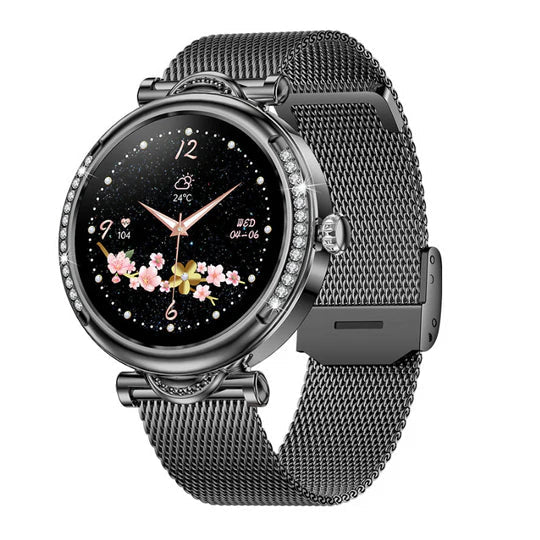 GlamTime - Luxuriöse multifunktionale runde Smartwatch