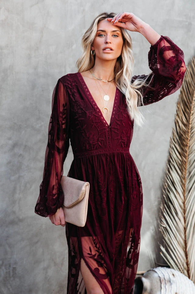 BohoLuxe Lange Bohemekleid