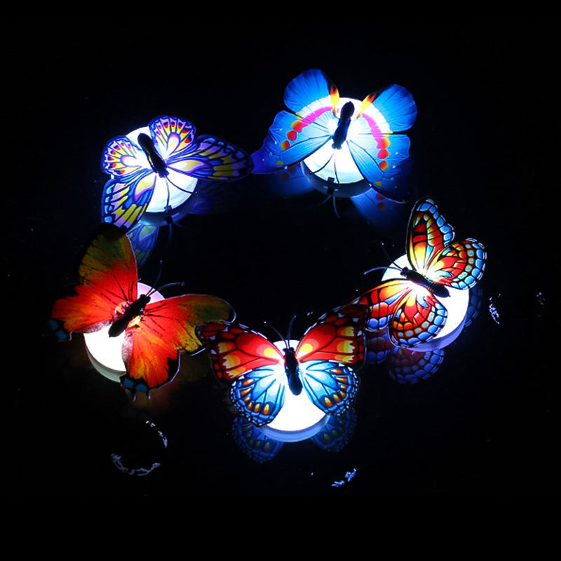 LumiWings - 3D bunte LED Schmetterlings Nachtlichter