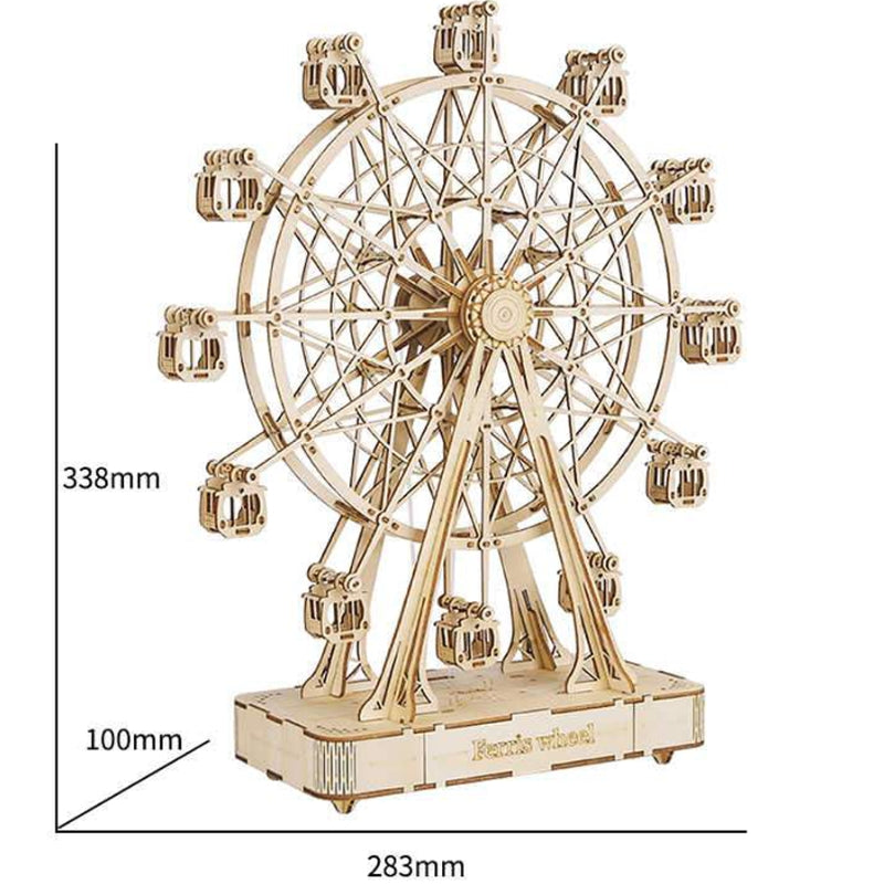 SpinCrafter - 3D-Puzzle-Set aus Holz mit Pariser Rad