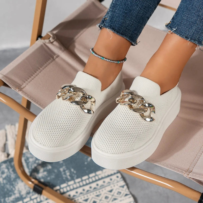 Sofia Atmungsaktive Schuhe mit Dicke Sohle und Rutschfestem Design