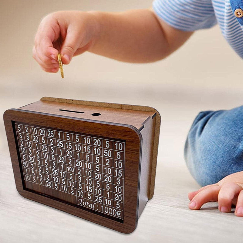 SaveSmart - Holzdisplay Sparziel Spardose