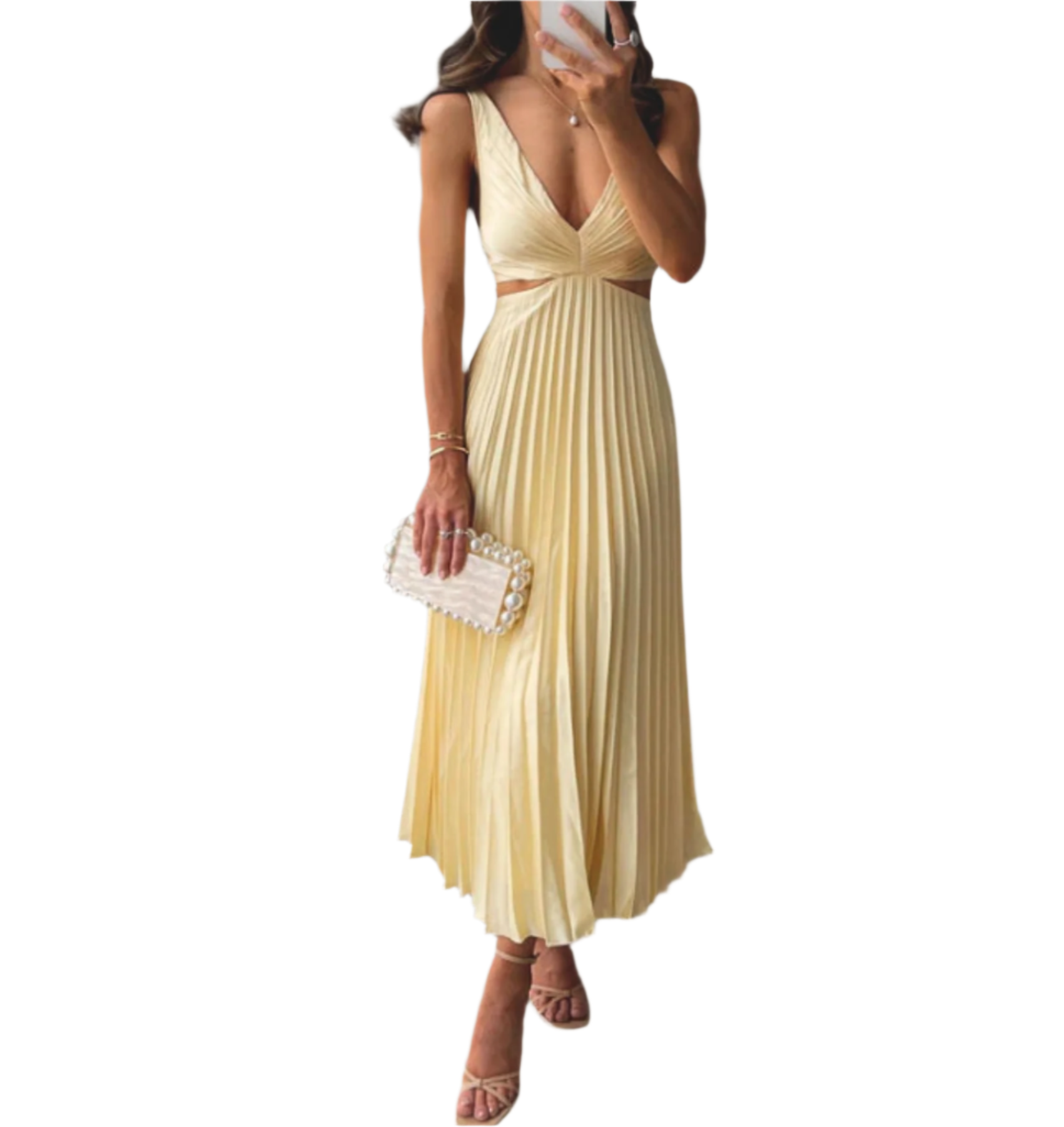 Kenah - Romantisches A-Linien Midi-Kleid mit Spitzen-Sweetheart-Ausschnitt