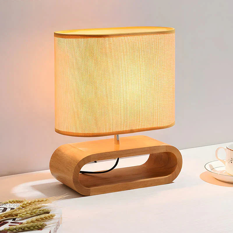 LumiWood – Moderne Tischlampe mit einzigartigem Holzfuß