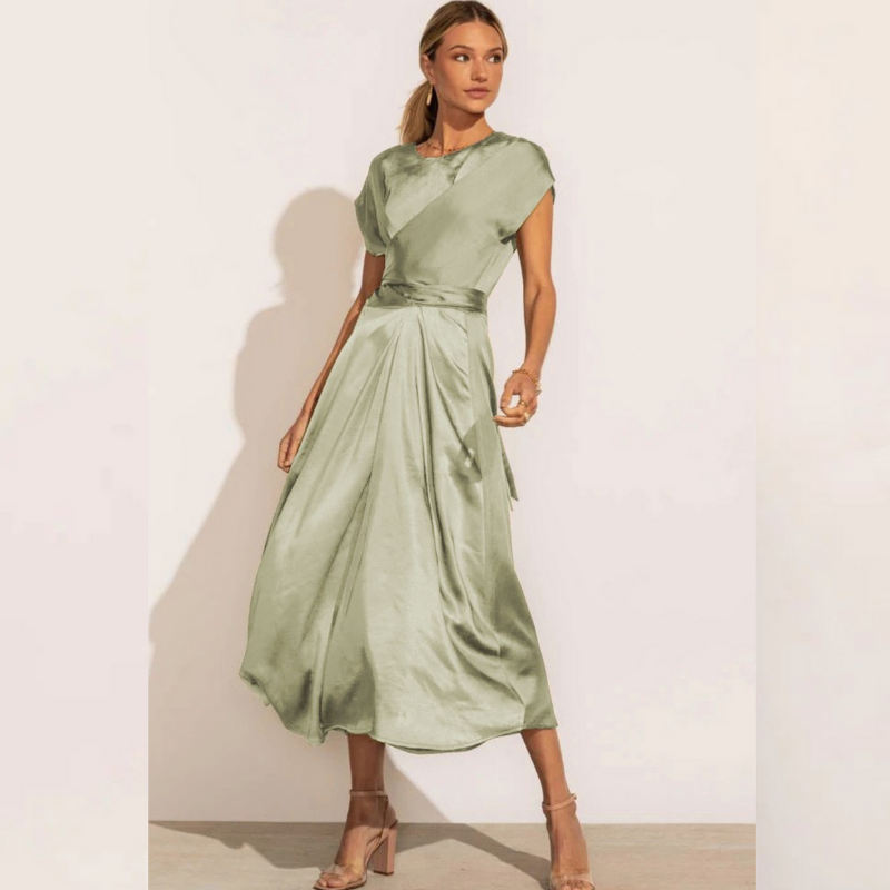 Sofie Elegante Wickel-Midi-Kleid