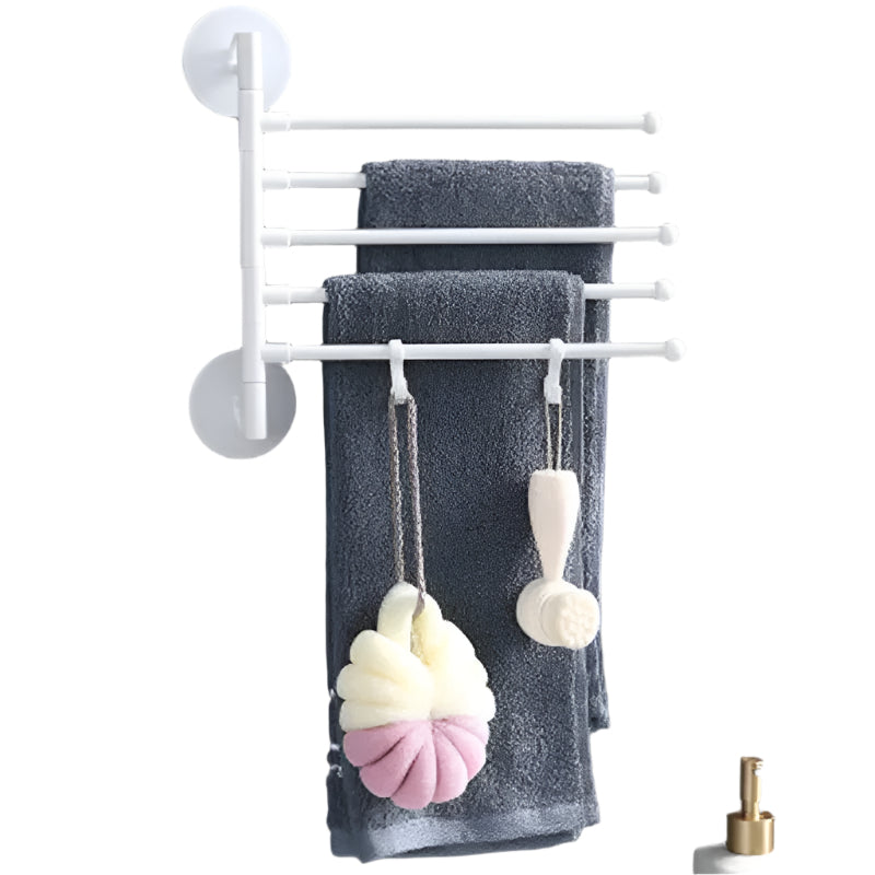 FlexiRack – Faltbare, rotierende Wandhalterung und Handtuchhalter